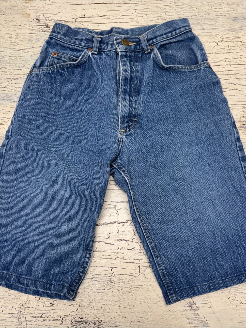 Vintage 80’s Lee Classic Boys Denim Shorts Blue